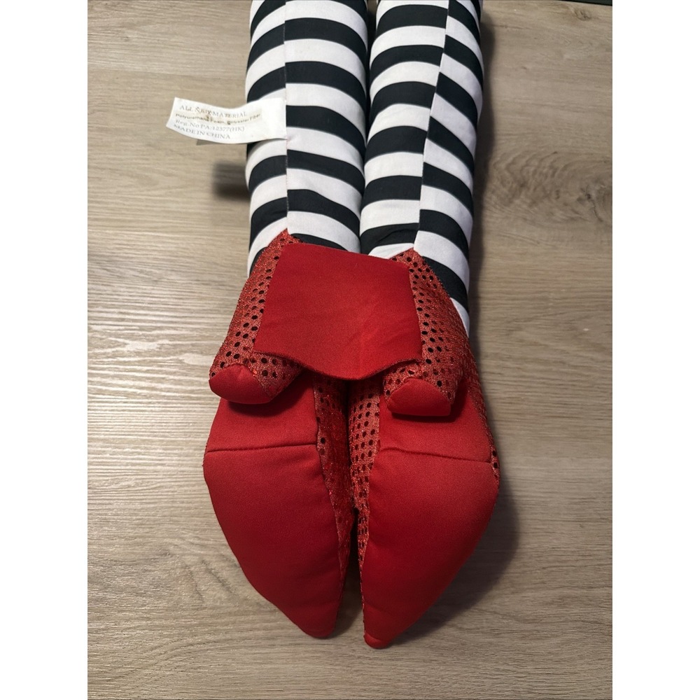 Wizard of Oz Wicked Witch Of The East Legs Ruby Red Slipper Plush 24" Glue Piece - Picture 7 of 8